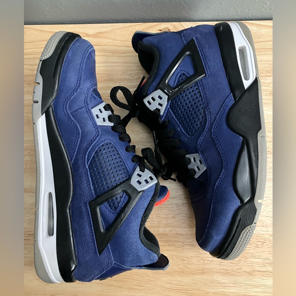 RARE Nike Air Jordan 4 IV Retro Winter Loyal Blue CQ9745-401 Cement Black Cat - Picture 4 of 10